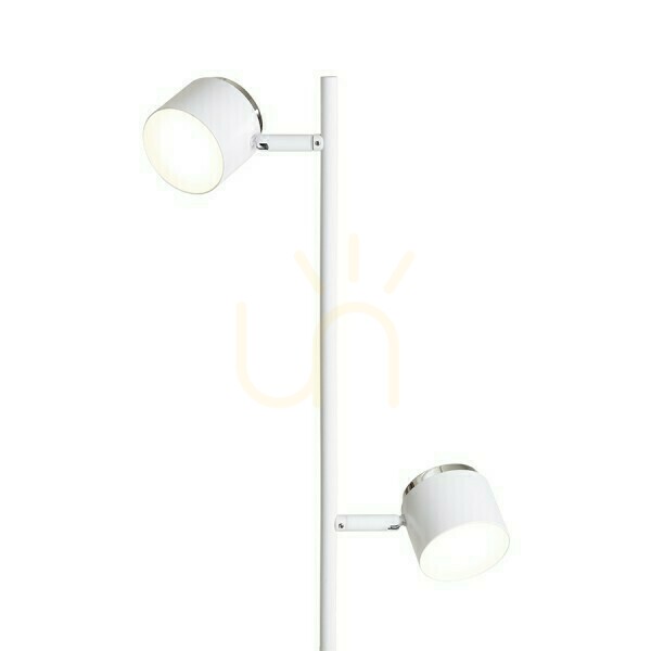 Vedere Nova Ii Lampă de podea albă crom/acrilic lapte 230 V Led 2x3.5 W 3000 K Nova Ii Lampă de podea albă crom/acrilic lapte 230 V Led 2x3.5 W 3000 K