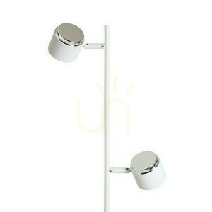 Nova Ii Lampă de podea albă crom/acrilic lapte 230 V Led 2x3.5 W 3000 K 2 Nova Ii Lampă de podea albă crom/acrilic lapte 230 V Led 2x3.5 W 3000 K small 2