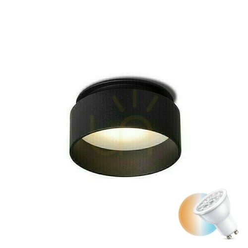 Verifica Tord Lentile de plafon încastrate Negru 230 V Led Gu10 9 W.