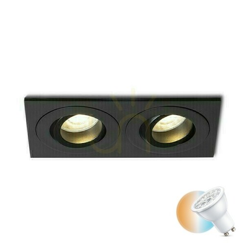 Verifica Galo Ii Lentile de plafon încastrate Negru 230 V Led Gu10 9 W Ip65