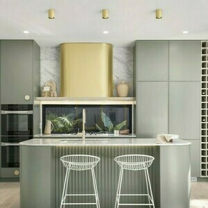 Downlight Mantova I plafon periat alamă 230 V Led Gu10 7 W. 1 Downlight Mantova I plafon periat alamă 230 V Led Gu10 7 W. small 1