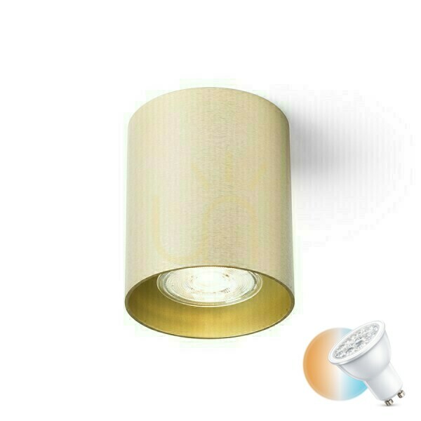 Verifica Downlight Mantova I plafon periat alamă 230 V Led Gu10 7 W. Downlight Mantova I plafon periat alamă 230 V Led Gu10 7 W.