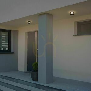 Aplică de exterior pentru perete și tavan Rendl BRENDA R14202, neagră, LED 9 W, 3000 K, IP65 small 5