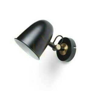 Danny lampă de perete montată la suprafață alamă neagră 230 V Led E14 5 W. small 0