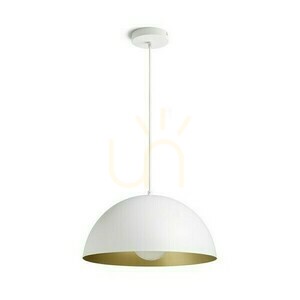 Gladys 40 Alb / Aur lampă pandantiv 230 V Led E27 30 W. small 1