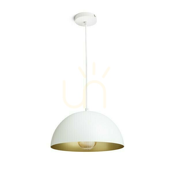 Verifica Gladys 30 Alb / Aur lampă pandantiv 230 V Led E27 15 W. Gladys 30 Alb / Aur lampă pandantiv 230 V Led E27 15 W.