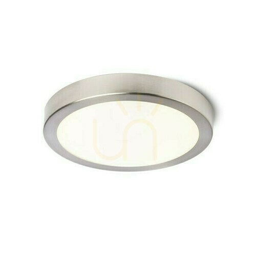 Verifica Barry Led baie plafon lampă nichel mat 230 V 12 W Ip44 3000 K