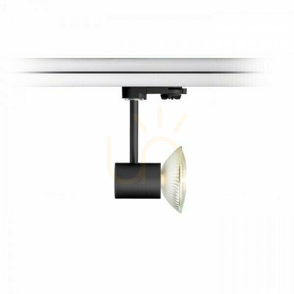 Afişa Fax Spotlight pentru șină trifazată negru 230 V Led Gu10 12 W. Fax Spotlight pentru șină trifazată negru 230 V Led Gu10 12 W.