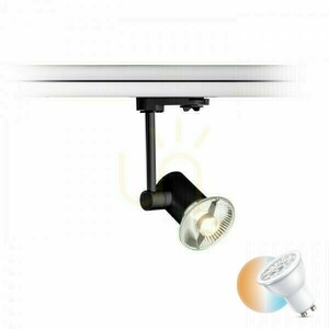 Fax Spotlight pentru șină trifazată negru 230 V Led Gu10 12 W. 0 Fax Spotlight pentru șină trifazată negru 230 V Led Gu10 12 W. small 0