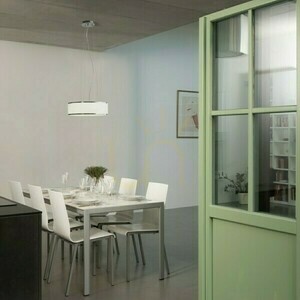Cassablanca Led 40 Crom / Sticlă Lampă suspendată 230 V 35 W 3000 K small 1