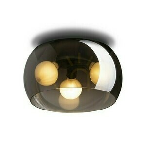 Plafond Amanda Plafon negru mat de sticlă colorată 230 V Led E27 3x15 W. small 0