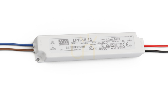 Vedere MEAN WELL LPH 12V 18W sursă de alimentare IP67 MEAN WELL LPH 12V 18W sursă de alimentare IP67