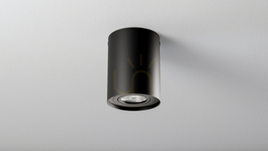 Corp de iluminat de suprafață TUBE rotund negru small 2
