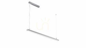 LUMINES Corp de iluminat cu anod de argint Iledo. 4000K 60cm small 0