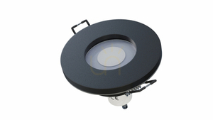 Corp de iluminat Aqua turnat rotund fix negru small 4