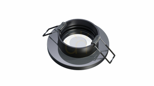 Corp de iluminat Aqua turnat rotund fix negru small 5