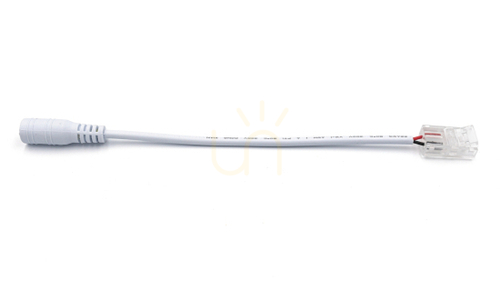 Verifica LED PRO Conector D pentru benzi LED monocromatice 10mm - priză DC 2.1/5.5