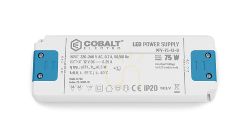 Verifica CobaltElectro PFV 12V 75W IP20 B LED sursă de alimentare.