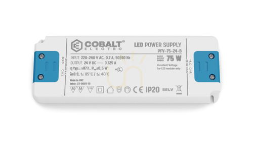 Verifica CobaltElectro PFV 24V 75W IP20 B LED sursă de alimentare.