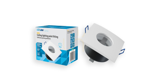 Verifica Corp de iluminat XANA pătrat turnat fix alb IP44