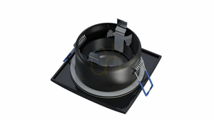 Corp de iluminat XANA pătrat turnat fix negru IP44 small 5