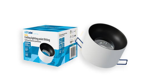 Verifica Corp de iluminat CASA turnat rotund fix alb