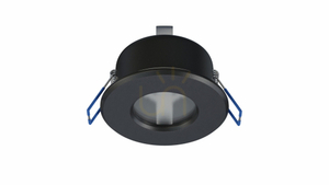 Corp de iluminat LISA turnat rotund fix negru small 1