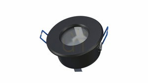 Corp de iluminat LISA turnat rotund fix negru small 3