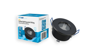 Corp de iluminat LISA turnat rotund fix negru small 0