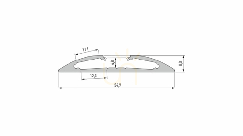 Verifica Profil LED Lumines RETO din aluminiu brut, 1 m
