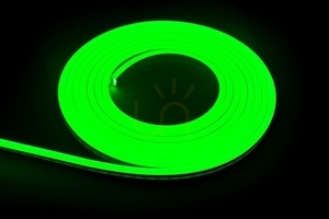 Neon Flex HR Eco / 12VDC / 12W / 140lm / 100x2835SMD / 520nm / verde / 1 m / Bergman small 0