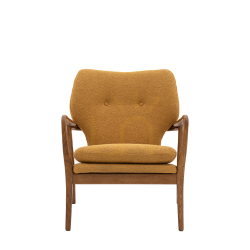Verifica Fotoliu Gallery Direct Jensen ocru din stejar, Mid-Century 73 × 71 × 85 cm