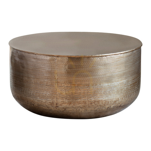 Verifica Masă de cafea Gallery Direct Ashta alamă antică metal 80x80x38 cm 5056315930018