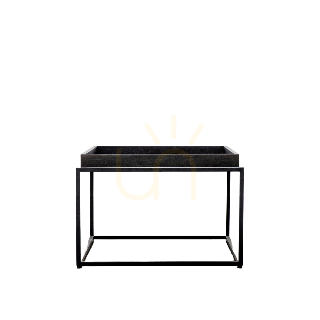 Afişa Masă de cafea Gallery Direct Forden Tray negru MDF metal 90x60x40 cm 5056315930780 Masă de cafea Gallery Direct Forden Tray negru MDF metal 90x60x40 cm 5056315930780