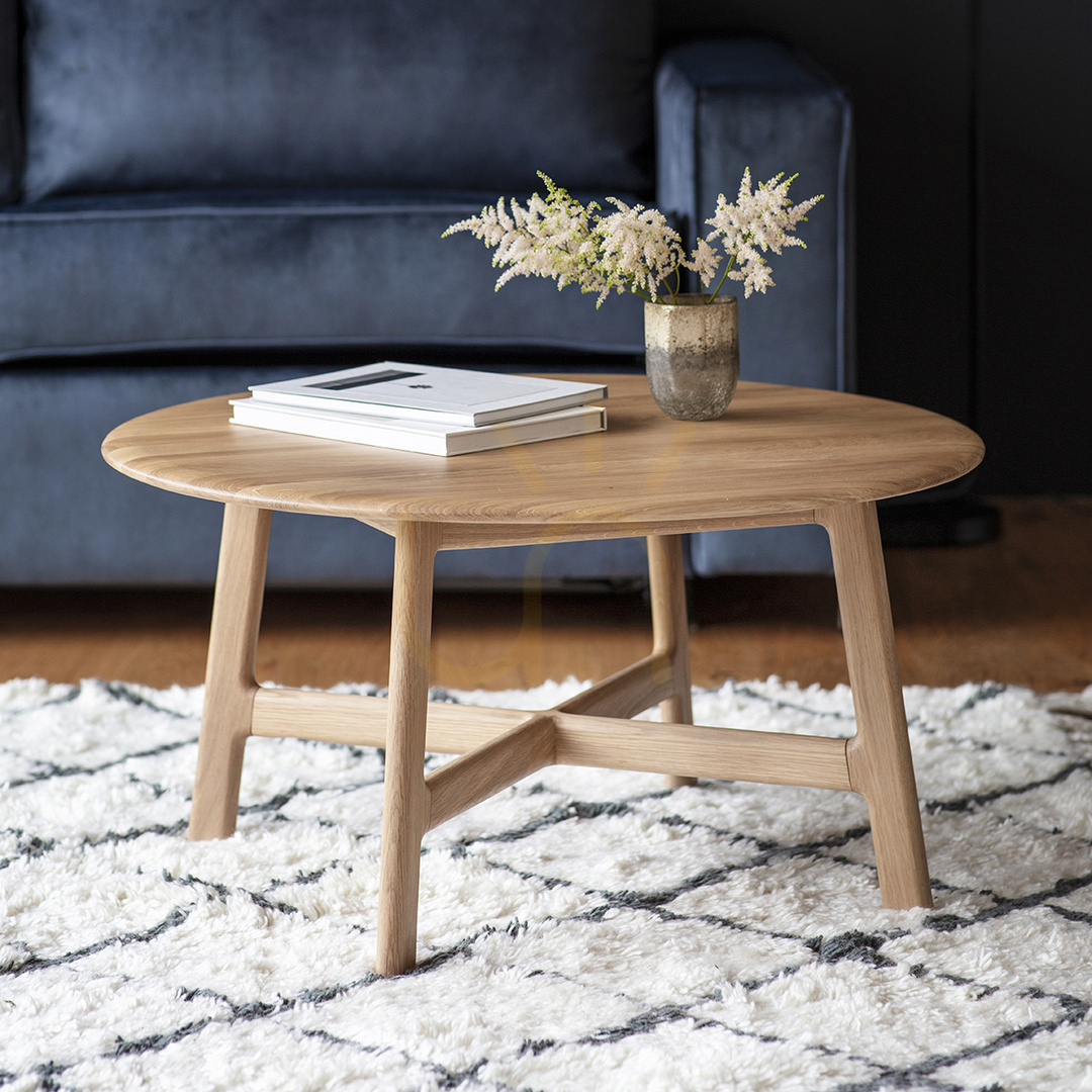 Vedere Masă de cafea rotundă Gallery Direct Madrid stejar masiv 80x80x40 cm 5056272083451 Masă de cafea rotundă Gallery Direct Madrid stejar masiv 80x80x40 cm 5056272083451