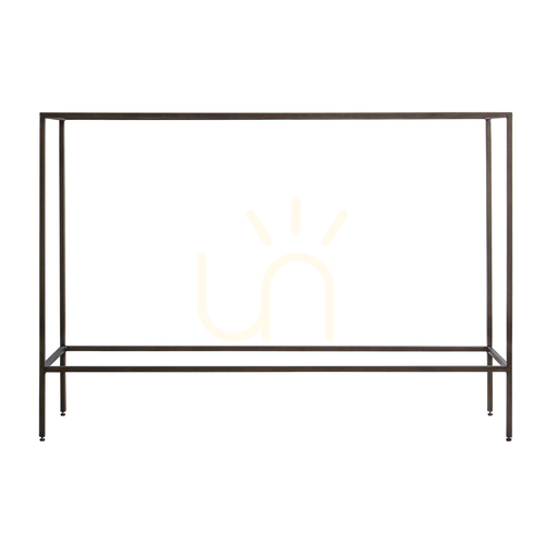 Verifica Consolă Gallery Direct Rothbury bronz din metal și sticlă 110x35x76 cm 5055999244909