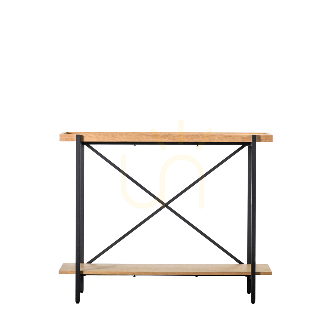 Verifica Masă consolă Gallery Direct Torrington negru/natur furnir stejar 100x30x79 cm Masă consolă Gallery Direct Torrington negru/natur furnir stejar 100x30x79 cm