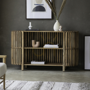 Consolă Gallery Direct Voss 140x40x80 cm naturală din lemn masiv și fier 5059413699924 small 1