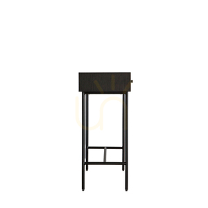 Consolă Gallery Direct Carbury 2 sertare negru/natural MDF metal 110x35x80 cm 5056315930803 small 4