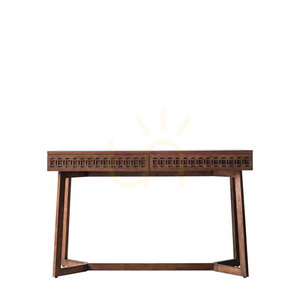 Birou Gallery Direct Boho Retreat 2 sertare maro lemn de mango 130x50x76 cm 5059413395918 small 0