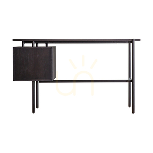 Birou Gallery Direct Carbury 2 sertare negru/natural MDF stejar 130x50x75 cm 3 Birou Gallery Direct Carbury 2 sertare negru/natural MDF stejar 130x50x75 cm small 3