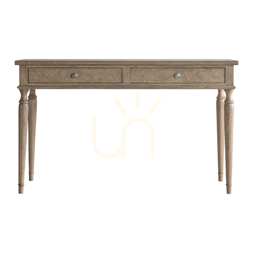 Verifica Birou Gallery Direct Mustique 2 sertare lemn mindi natural 130x60x78 cm 5059413395956