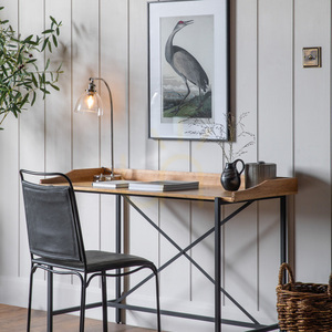 Birou Gallery Direct Torrington 120x54x75 cm negru/natur furnir stejar metal negru 1 Birou Gallery Direct Torrington 120x54x75 cm negru/natur furnir stejar metal negru small 1