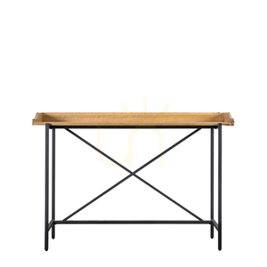 Birou Gallery Direct Torrington 120x54x75 cm negru/natur furnir stejar metal negru 0 Birou Gallery Direct Torrington 120x54x75 cm negru/natur furnir stejar metal negru small 0