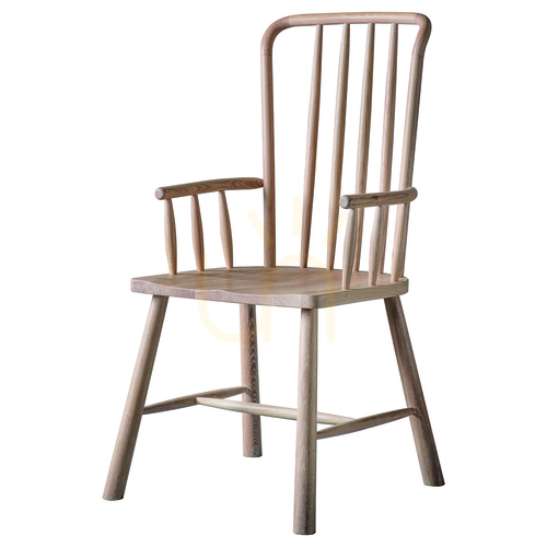Verifica Scaun dining Gallery Direct Wycombe Carver din stejar spălat 53,5x55,5x104,5 cm