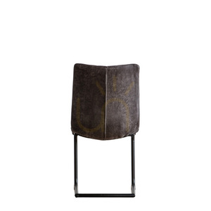 Scaune de dining Gallery Direct Edington, gri, piele ecologică, set de 2 small 4