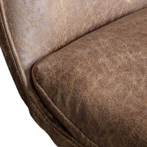 Scaun Gallery Direct Hinks maro din piele artificială cu picioare metalice 5055999244077 small 2