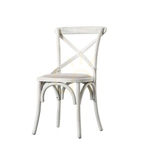 Set 2 scaune Gallery Direct Cafe cu spătar încrucișat, stejar spălat și textil natural small 3