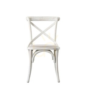Set 2 scaune Gallery Direct Cafe cu spătar încrucișat, stejar spălat și textil natural small 0