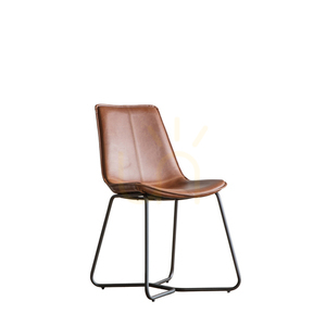 Scaune de dining Gallery Direct Hawking maro din piele artificială, set de 2 small 5